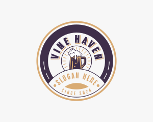 Beer Pub Liquor logo design