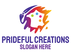 Pride - Art Paint Palette logo design