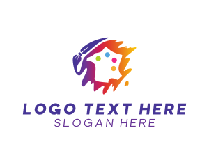 Lgbt - Art Paint Palette logo design