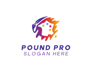 Art Paint Palette  logo design