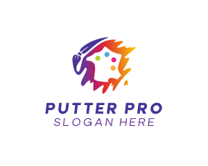 Art Paint Palette  logo design