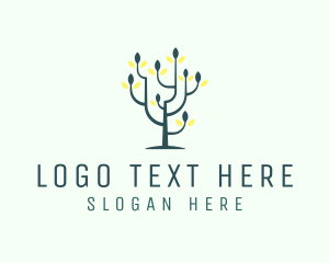 Organic Flower Tree Logo