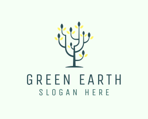 Ecology - Organic Flower Tree logo design