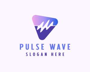 Frequency - Triangle Wave Frequency logo design