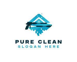 Pressure Washer Cleaning Equipment logo design