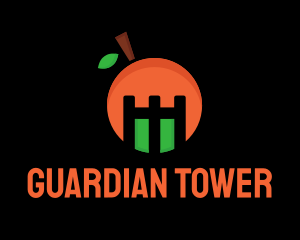 Orange Fruit Castle logo design