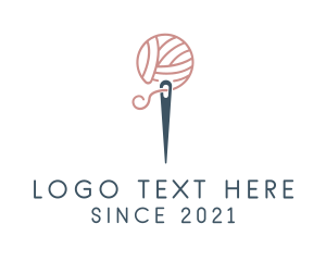Knit - Crochet Thread Needle logo design