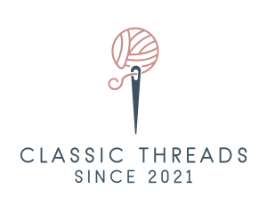 Crochet Thread Needle  logo design