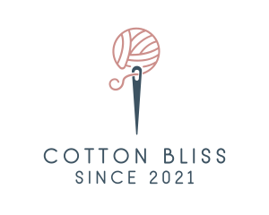 Cotton - Crochet Thread Needle logo design