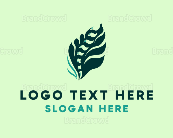 Leaf Spine Bone Logo