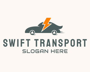 Electric Car Transport  logo design