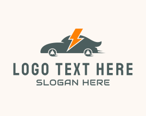 Transportation - Electric Car Transport logo design