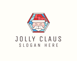 Santa - Santa Claus Glass logo design