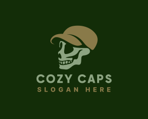 Spooky Skull Cap logo design