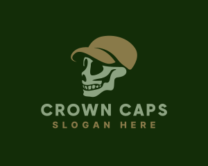 Spooky Skull Cap logo design