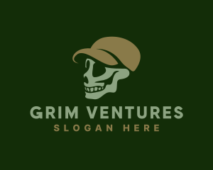 Spooky Skull Cap logo design