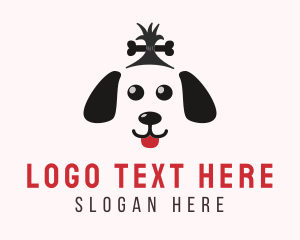 Red Puppy - Dog Grooming Stylist logo design
