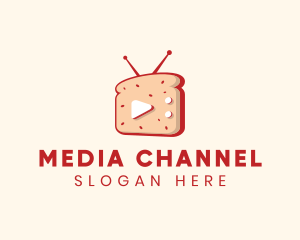 Channel - Television Media Sandwich logo design