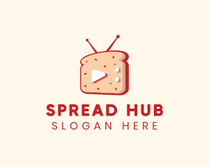 Spread - Television Media Sandwich logo design