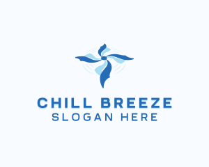 Cooling - Cool Air Conditioning logo design