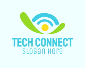 Modem - Router Internet Wifi logo design