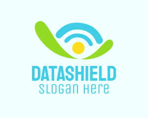 Data - Router Internet Wifi logo design