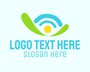 Modem - Router Internet Wifi logo design