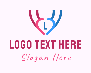 Deaf Community - Hand Heart Healthcare logo design