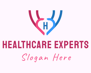 Hand Heart Healthcare logo design