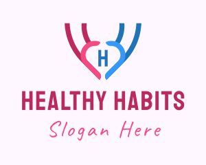 Hand Heart Healthcare logo design