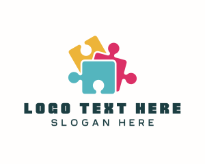 Kindergarten Jigsaw Puzzle  logo design