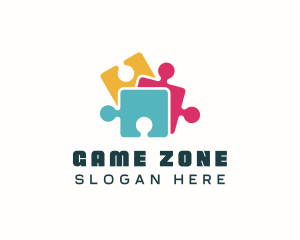 Kindergarten Jigsaw Puzzle  logo design