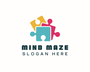 Puzzle - Kindergarten Jigsaw Puzzle logo design