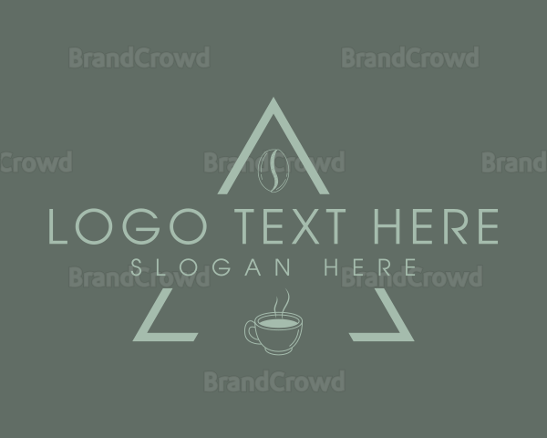 Minimalist Coffee Triangle Logo