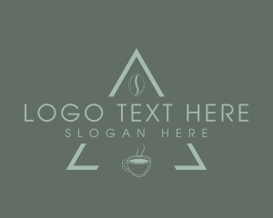 Caffeine - Minimalist Coffee Triangle logo design