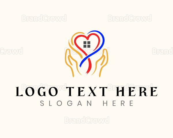 Heart Counseling Hand Logo