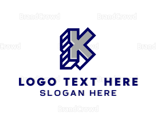 Generic 3D Letter K Logo