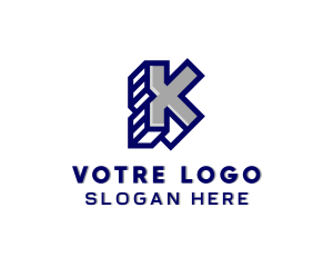 Generic 3D Letter K Logo