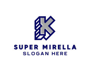 Corporate - Generic 3D Letter K logo design