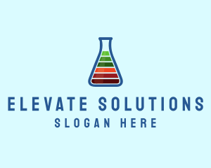 Level - Scientific Test Tube logo design
