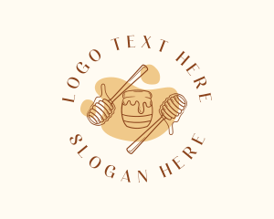 Sweetener - Honey Jar Syrup logo design