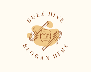 Honey Jar Syrup logo design