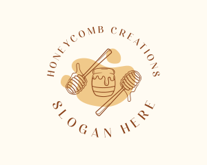 Honey Jar Syrup logo design