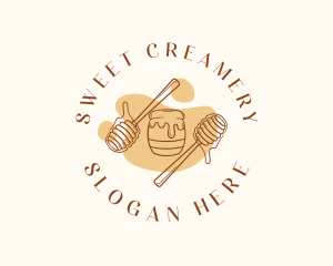 Honey Jar Syrup logo design