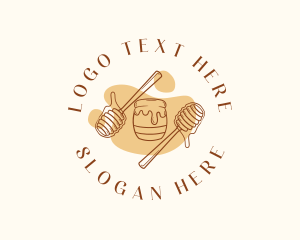 Condiment - Honey Jar Syrup logo design