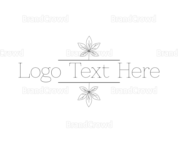 Elegant Leaves Style Logo