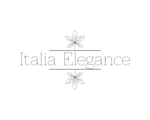 Elegant Leaves Style logo design