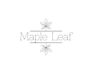 Elegant Leaves Style logo design