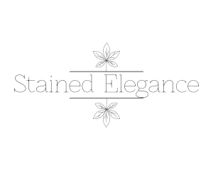 Elegant Leaves Style logo design