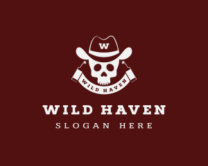 Cowboy Skull Saloon logo design